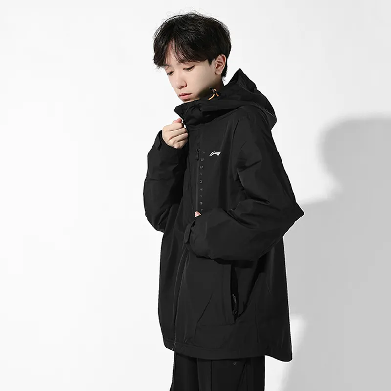 LiNing Sports Fashion Collection Trench Coat Unisex Black-5