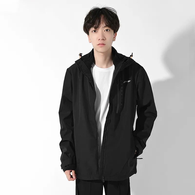 LiNing Sports Fashion Collection Trench Coat Unisex Black-4