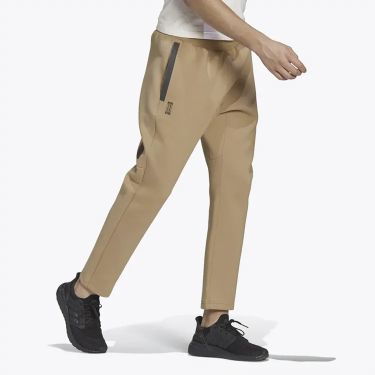 Adidas Wuji Series Knitted Sweatpants Men Cardboard Yellow-2