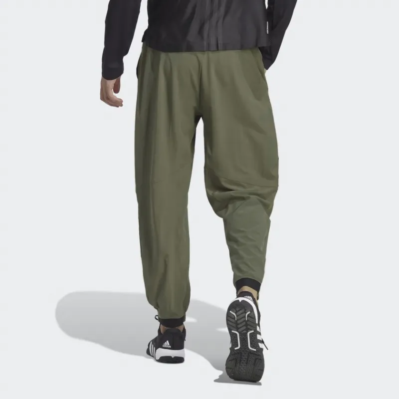 Adidas Knitted Sweatpants Men Olive Green-4