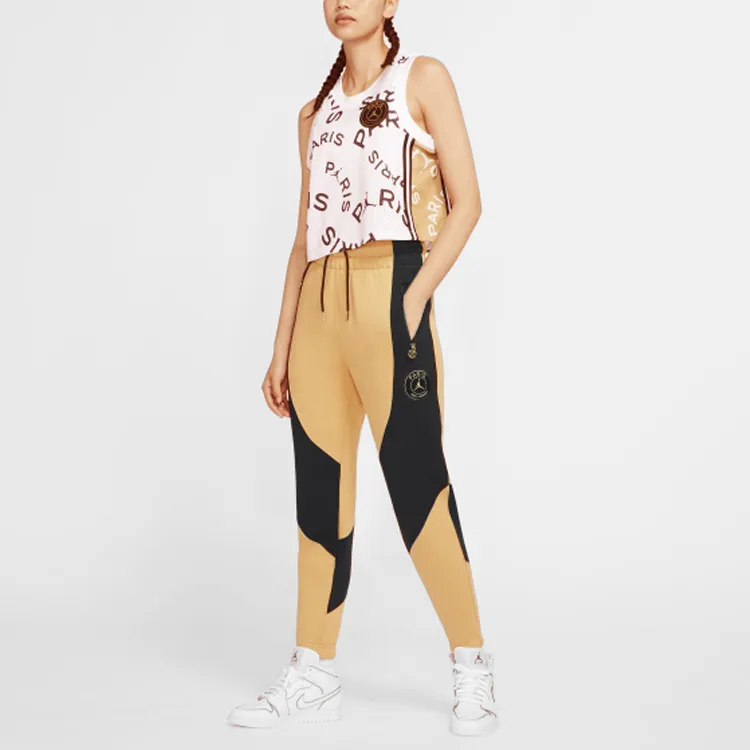 Jordan Knitted Sweatpants Women's Gold-3