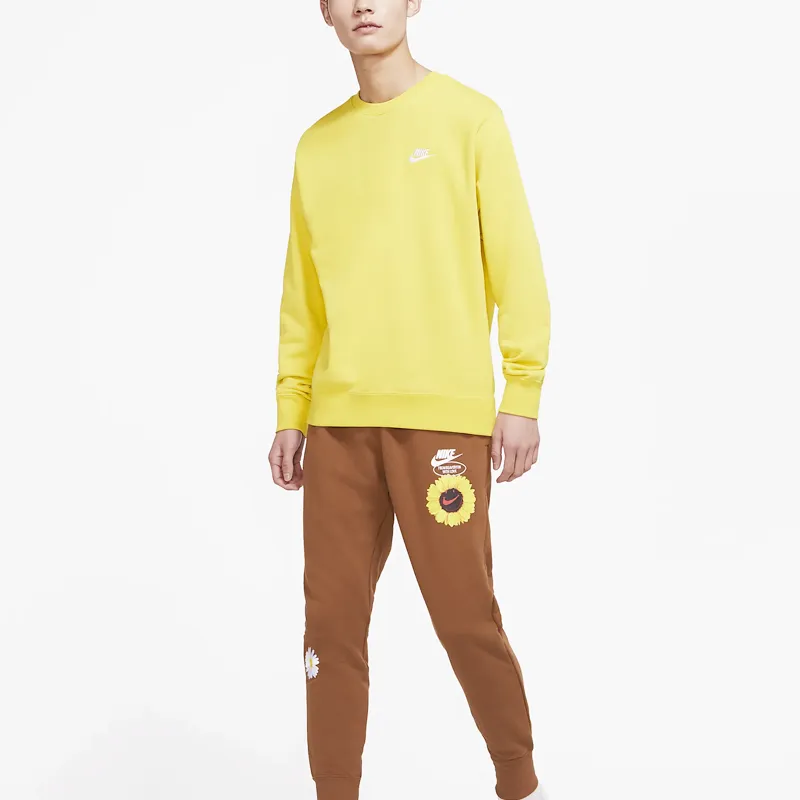 Nike Knitted Sweatpants Men Brown-4