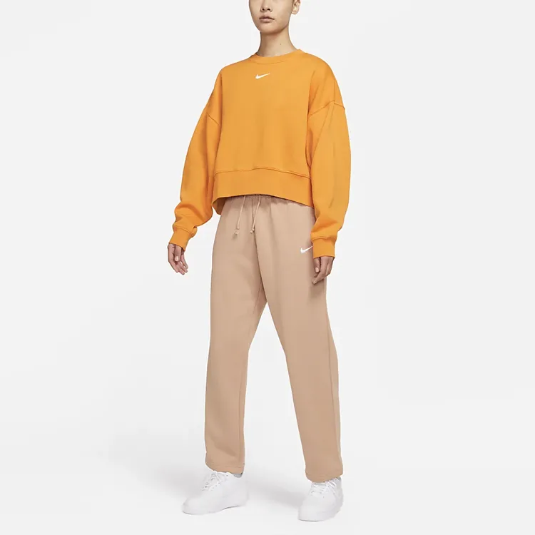 Nike Sportswear Essentials Series Sweatshirts Women's Orange-2