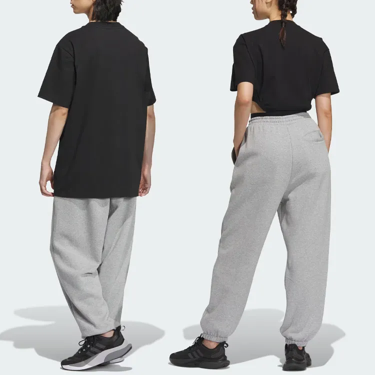 Adidas Knitted Sweatpants Unisex Medium Heather Gray-5