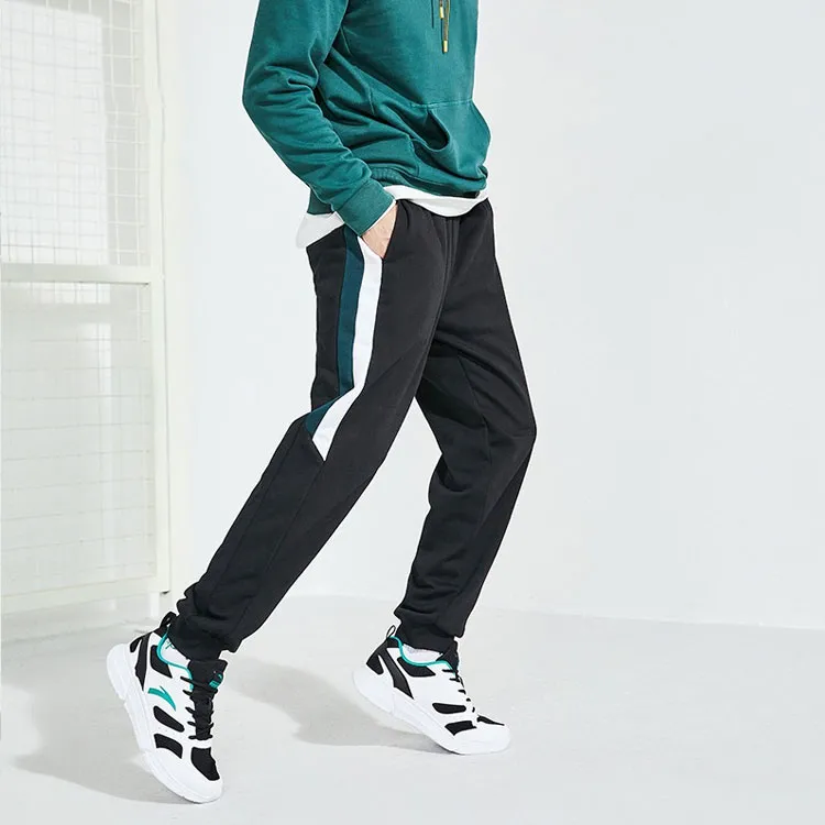 ANTA Life Collection Knitted Sweatpants Men Black-4