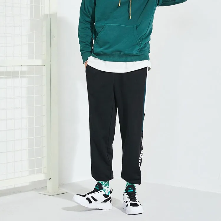 ANTA Life Collection Knitted Sweatpants Men Black-3