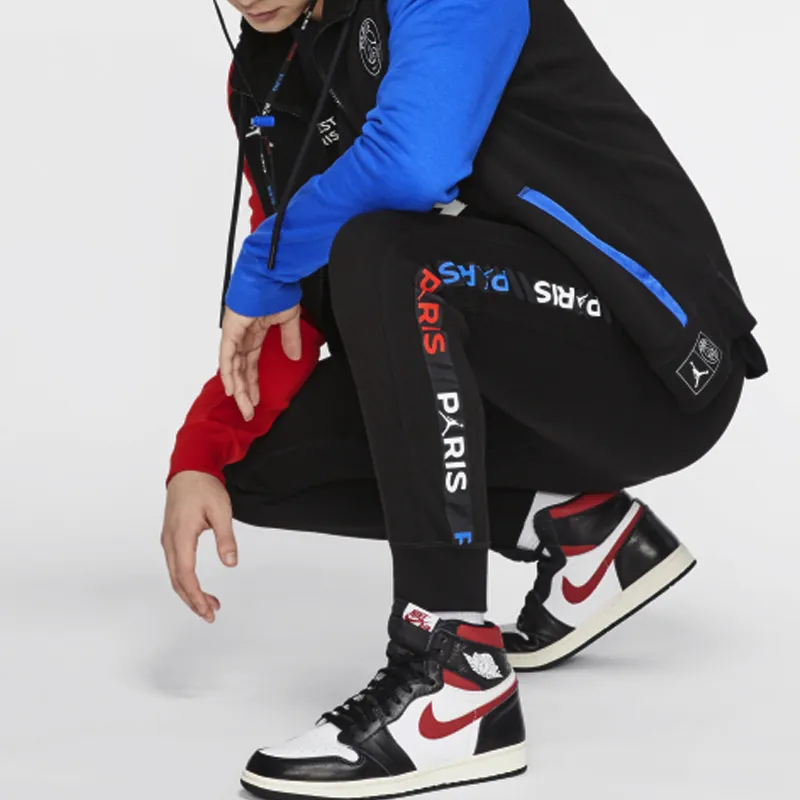 Jordan Knitted Sweatpants Men Black-6