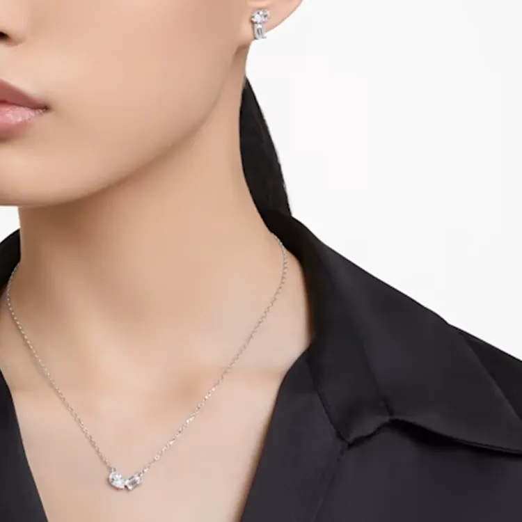 Swarovski Mesmera Earrings Women's Silver-5