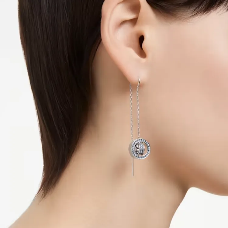 Swarovski Dextera Earrings Women's Silver-4