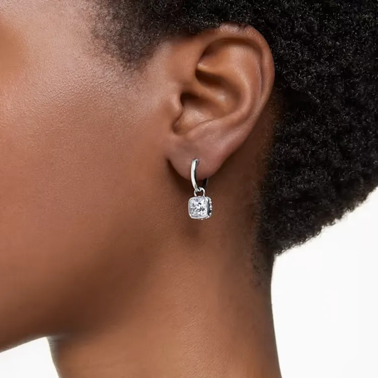 Swarovski Chroma Mini Hoop Earrings-4