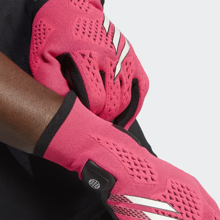 Adidas Polyester Elastane Nylon Rubber Foam Sports Gloves Men's Pink-1