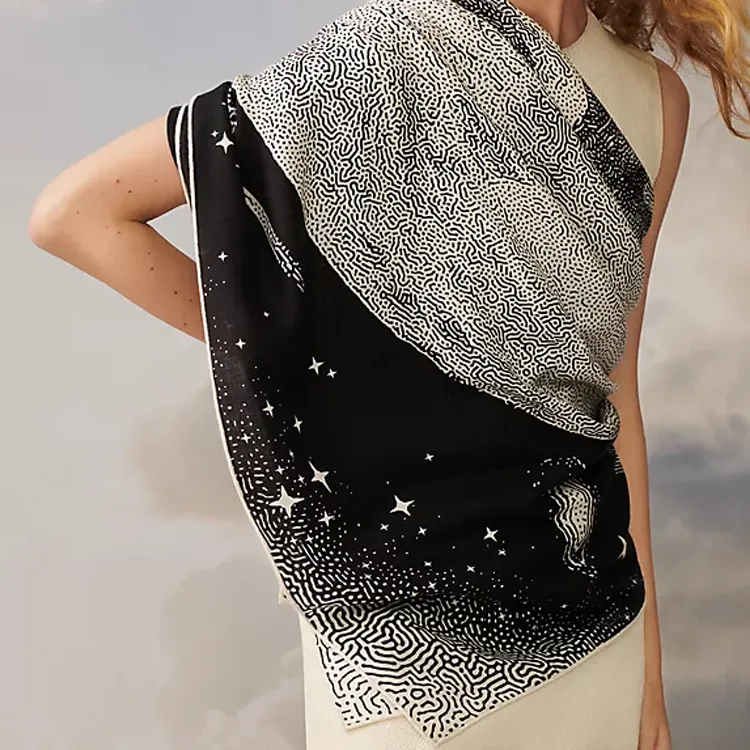 HERMES Shawl Clair De Lune-4
