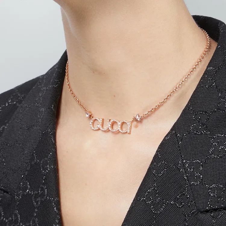 GUCCI Necklaces Women's Rose Gold-3
