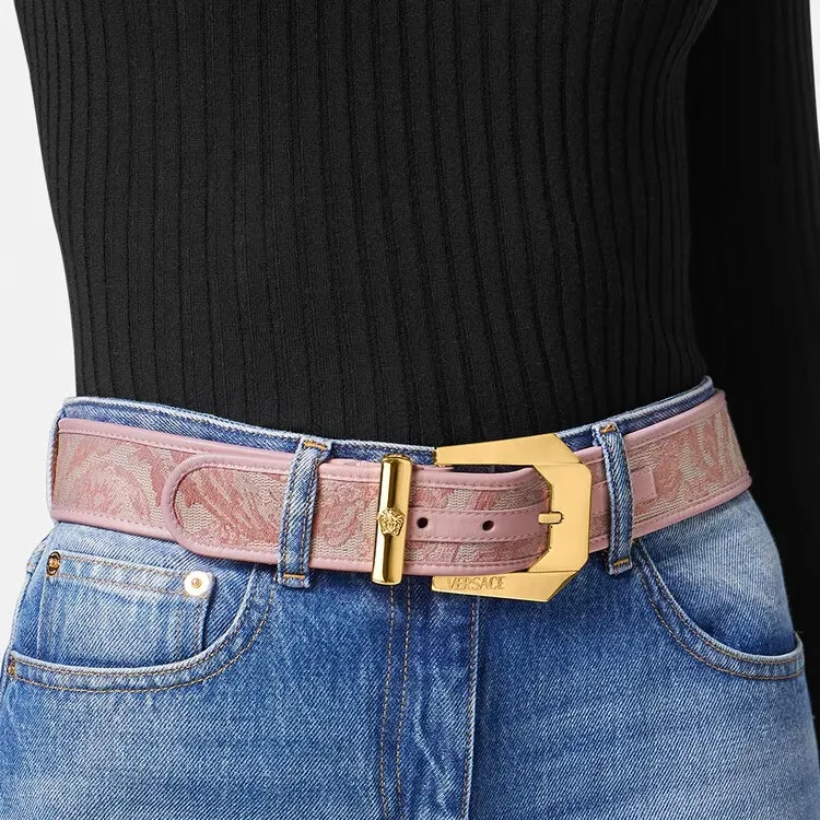 VERSACE Belt Women's Pink Width  4cm-1