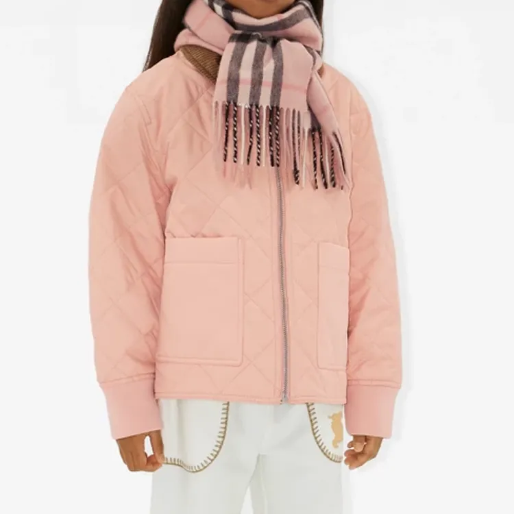 Burberry Checked Fringed Knit Scarf-2