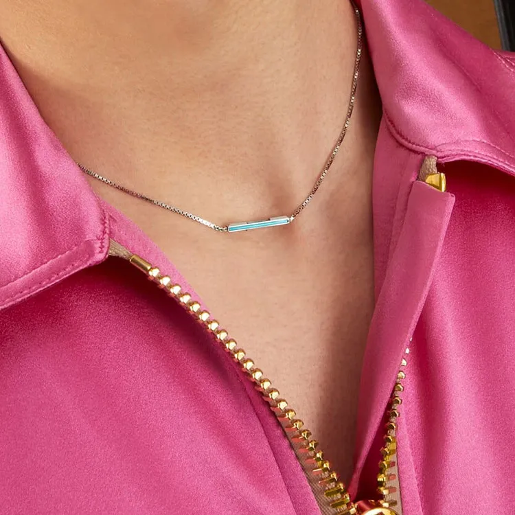 GUCCI 18K White Gold Necklaces Unisex Silver-2