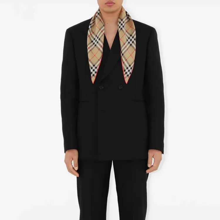 Burberry Check Silk Scarf-5
