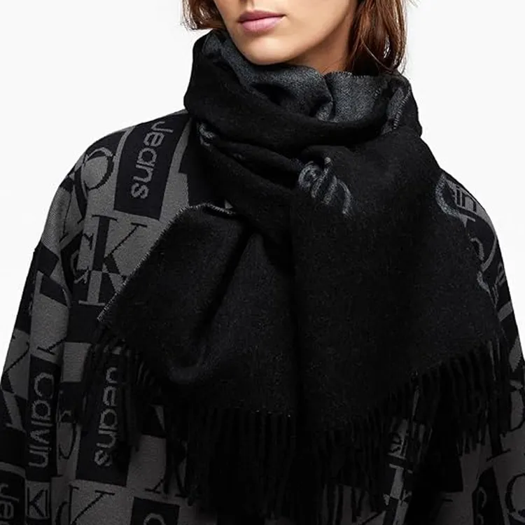 CK/Calvin Klein Knit Scarves Women's Black-3