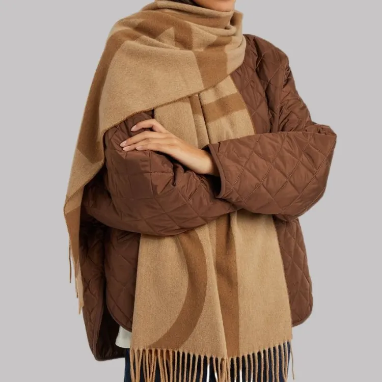TOTEME Knit Scarves Women's Brown-3