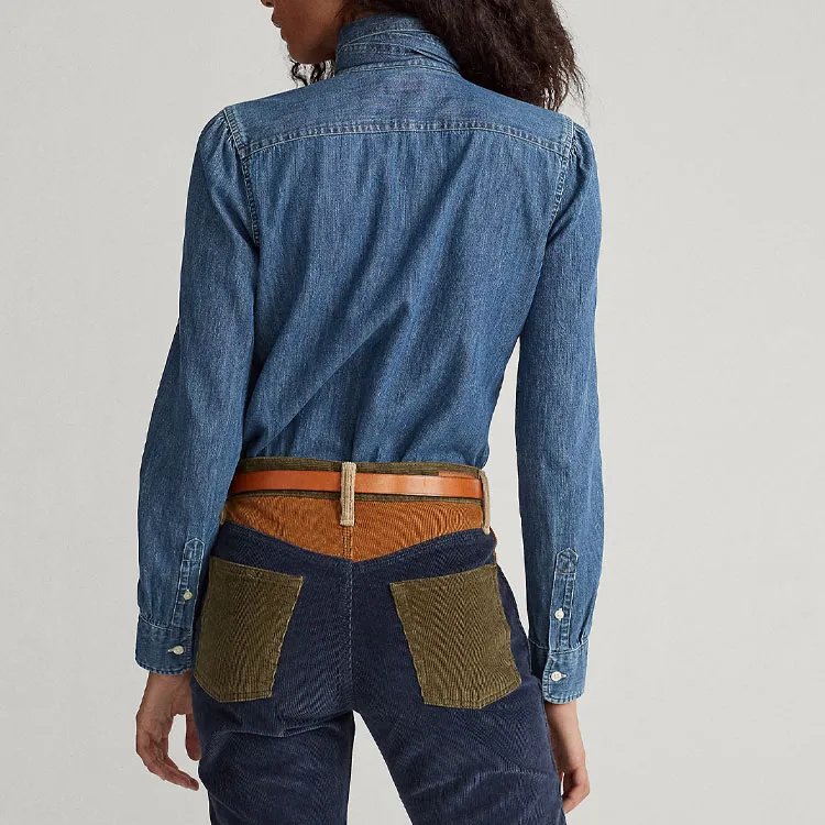 Polo Ralph Lauren Denim Jacket Women's Denim Blue-4