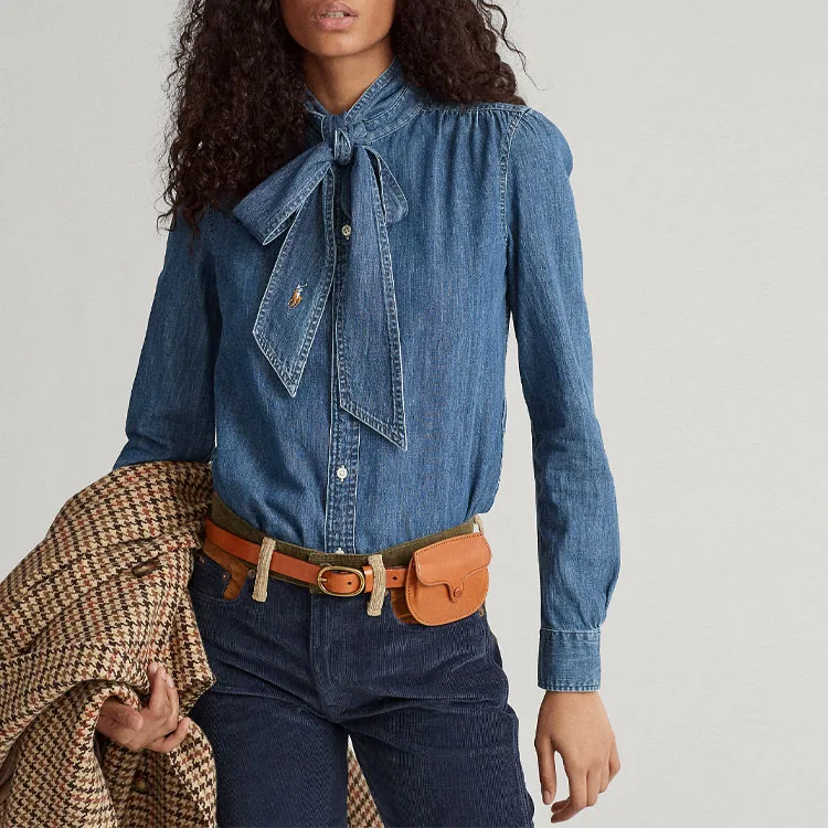 Polo Ralph Lauren Denim Jacket Women's Denim Blue-1