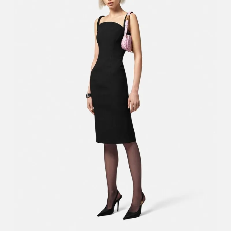 VERSACE Sleeveless Zipped Dress-3