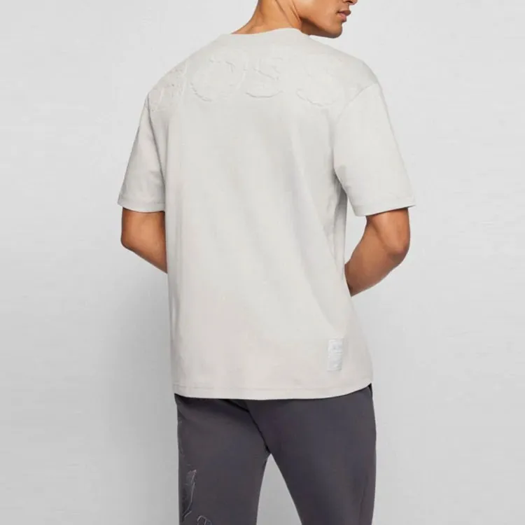 HUGO BOSS x AJBXNG T Shirt Men's Light Gray-3