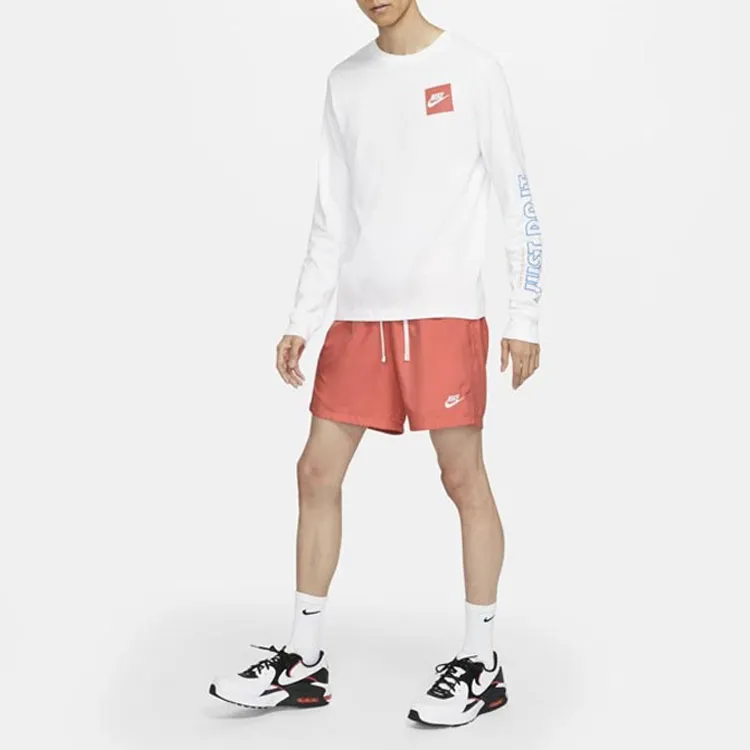 Nike Casual Shorts Men Orange Red-2