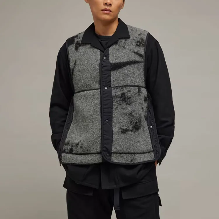 Y 3 Graphic print Wool blend Gilet-3