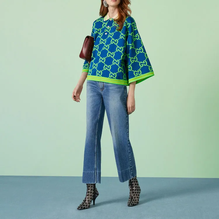 GUCCI Polo Shirts Women's Green-1