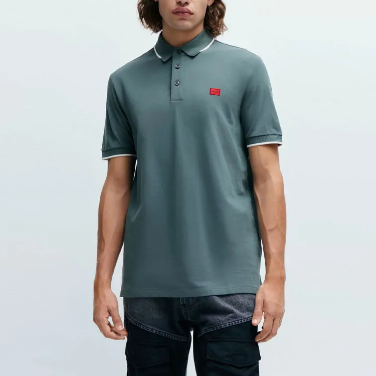 HUGO BOSS Polo Shirts Men Green-3