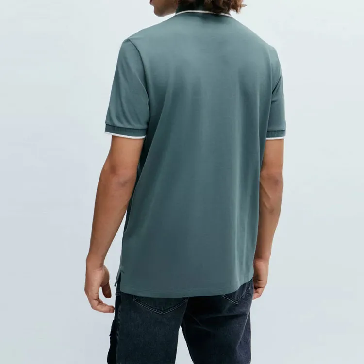 HUGO BOSS Polo Shirts Men Green-2