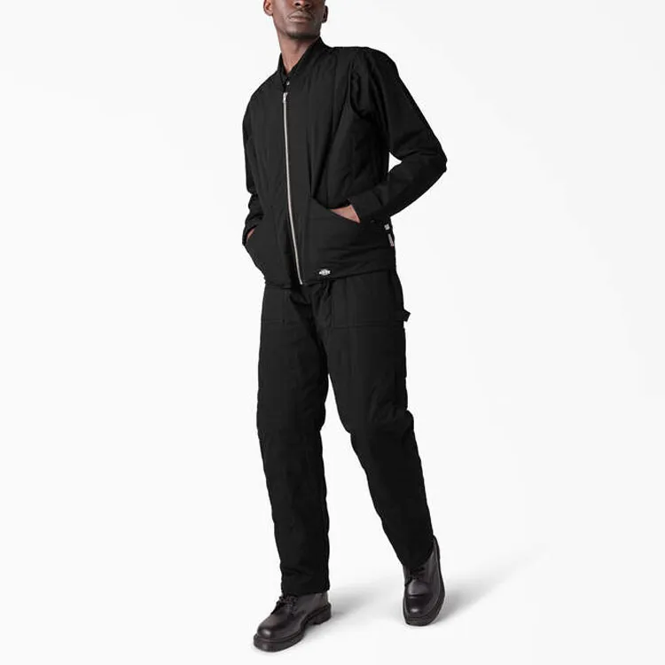 Dickies Premium Collection Quilted Jackets Coats Men's Black-4