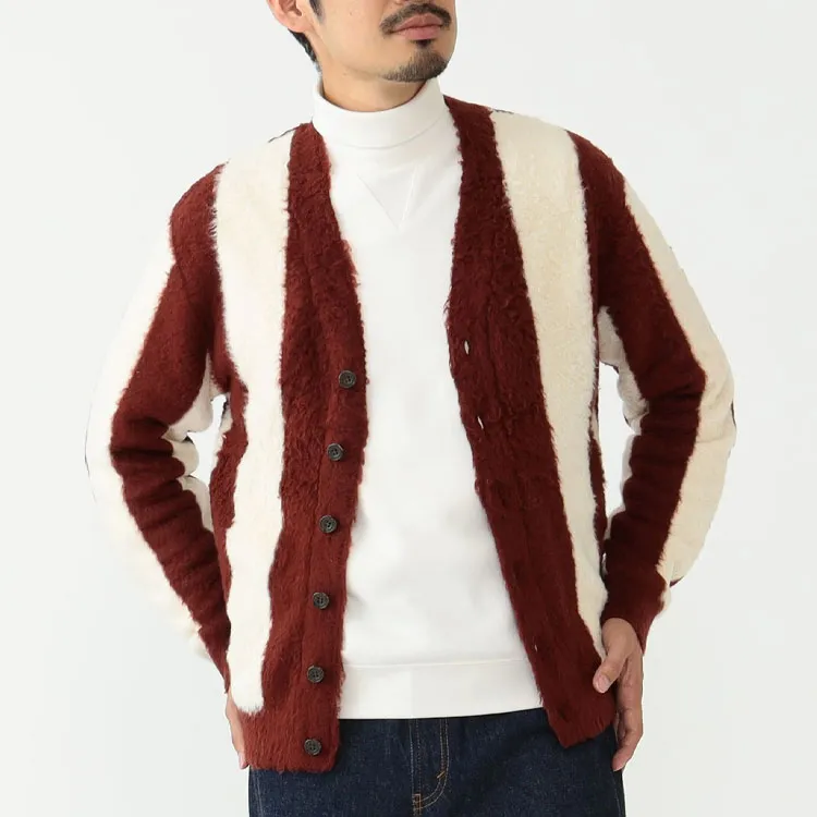 Beams Striped Cardigan-5