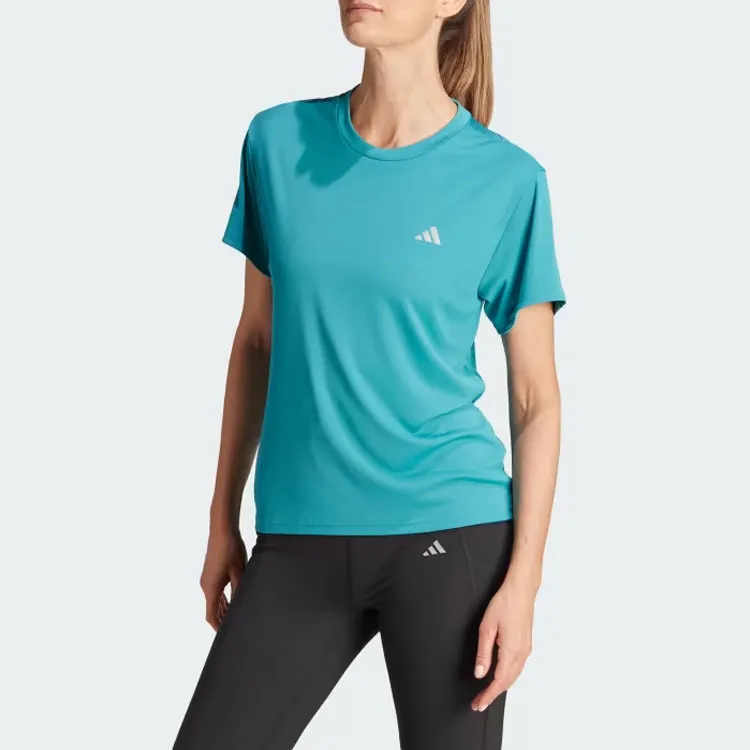Adidas T Shirt Women's Blue Green-2