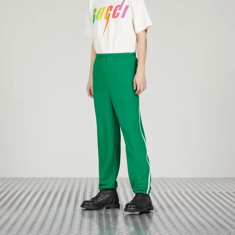 GUCCI Casual Pants Men Green-3
