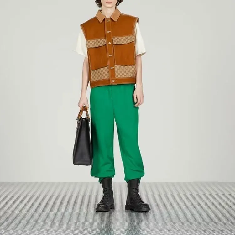 GUCCI Casual Pants Men Green-1