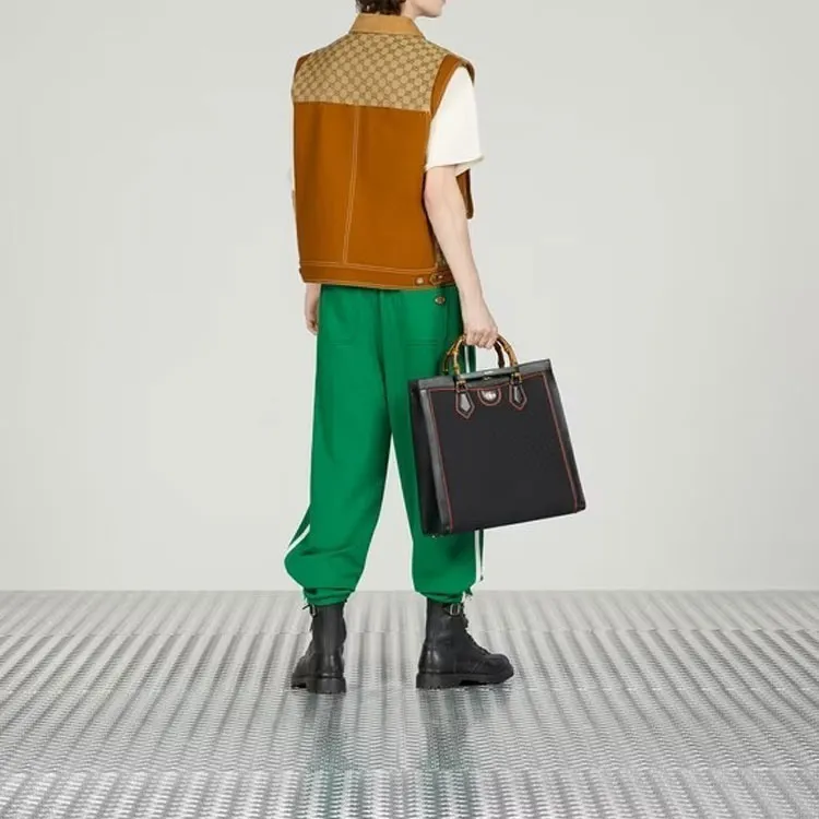 GUCCI Casual Pants Men Green-2