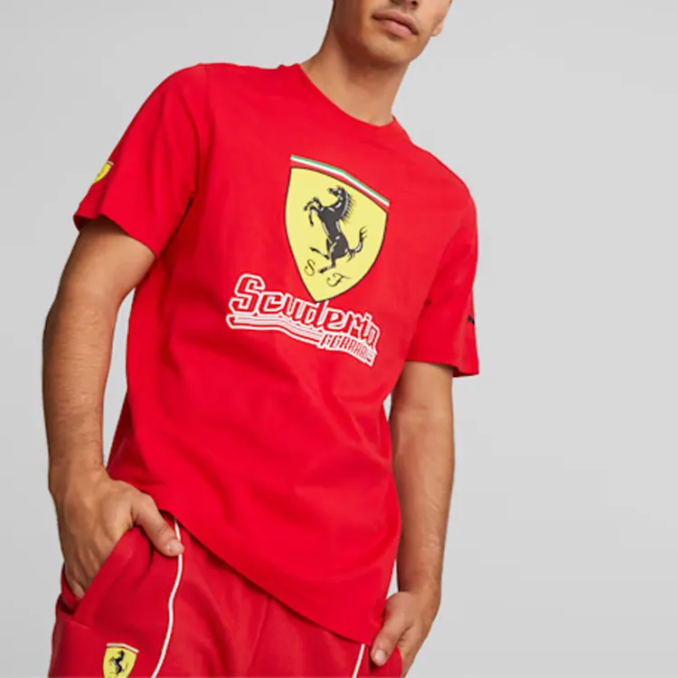 PUMA T Shirts Men Red-4