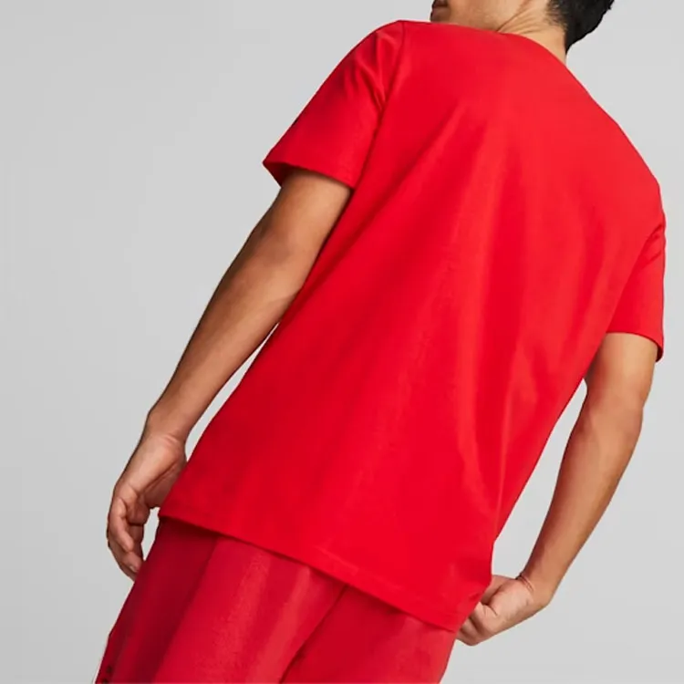 PUMA T Shirts Men Red-5