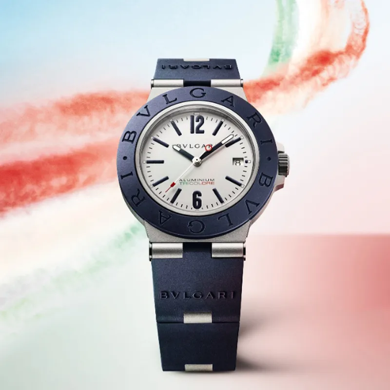 BVLGARI BVLGARI∙BVLGARI Collection Wrist Watch Automatic Mechanical Movement Rubber Strap 40mm White Dial Men's Watches-5
