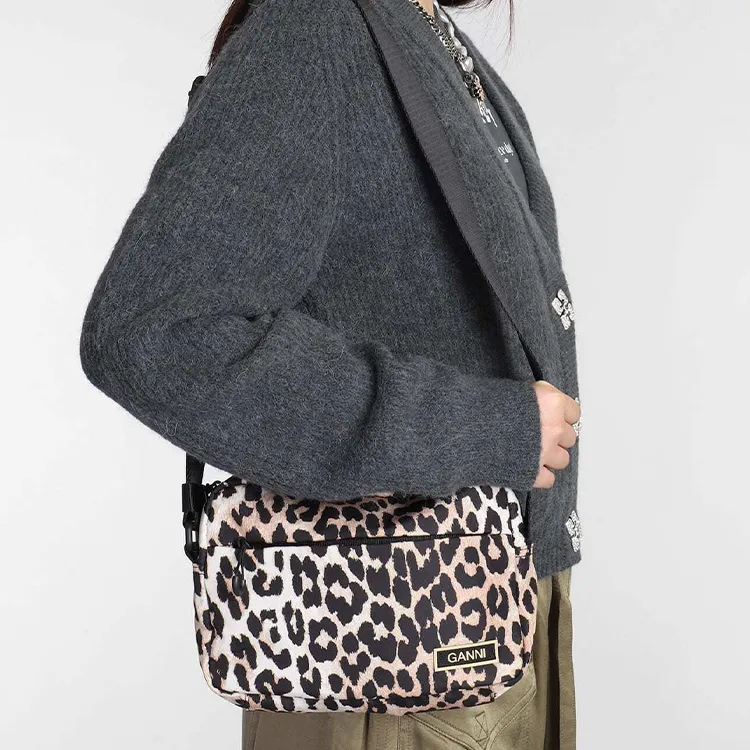 GANNI Recycled Polyester Shoulder Bag Crossbody Bag Women's Multicolor-5