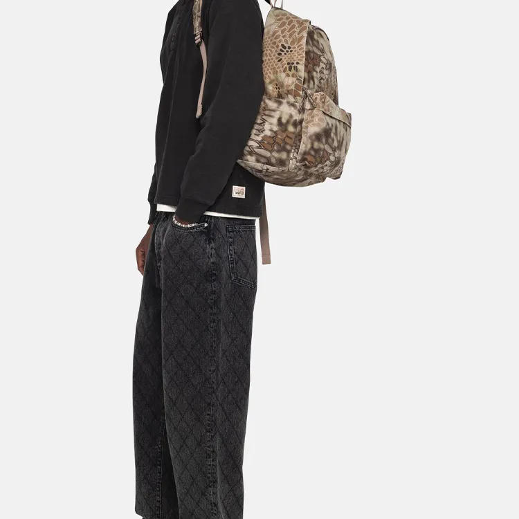 Stussy Cotton Backpack Unisex Brown-3