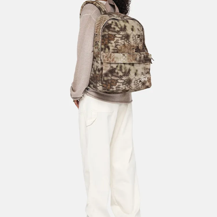 Stussy Cotton Backpack Unisex Brown-4