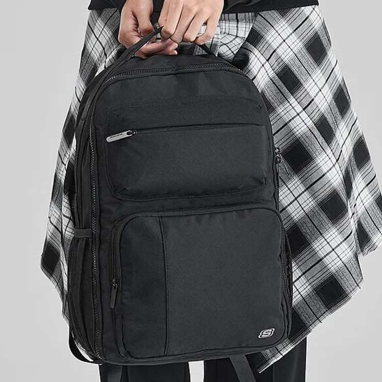 Skechers Fabric Backpack Regular Unisex Carbon Black-4