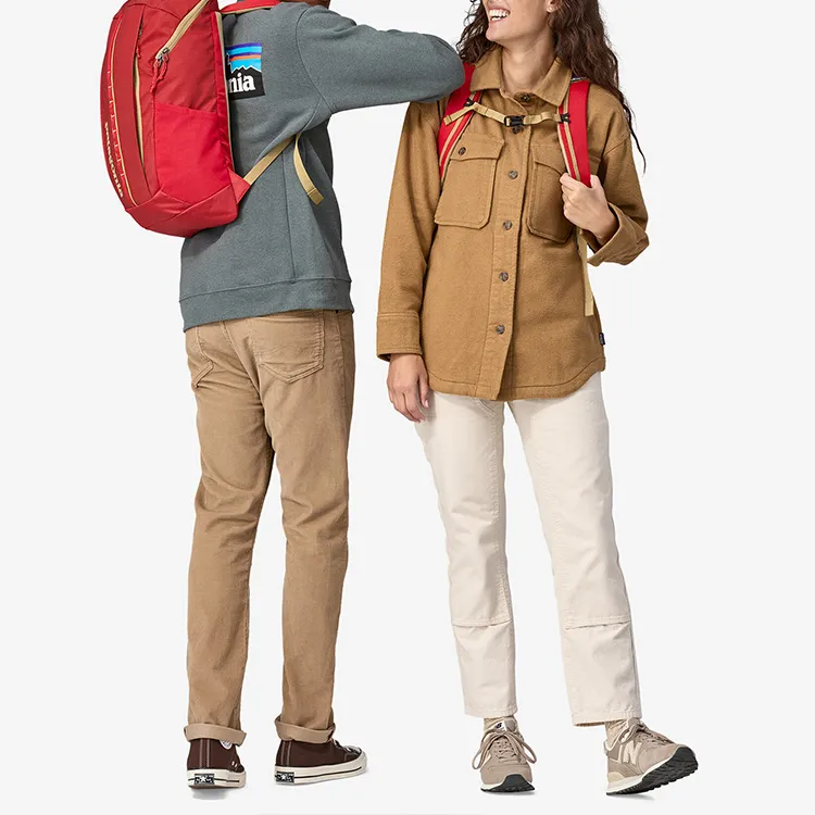 Patagonia Recycled Polyester Backpack Men's Travel Red-7