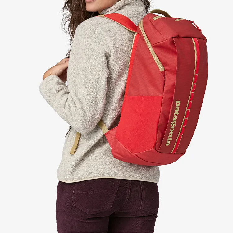 Patagonia Recycled Polyester Backpack Men's Travel Red-10