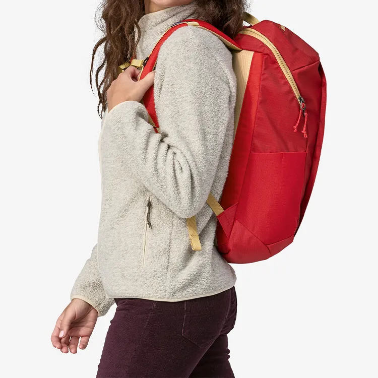 Patagonia Recycled Polyester Backpack Men's Travel Red-8