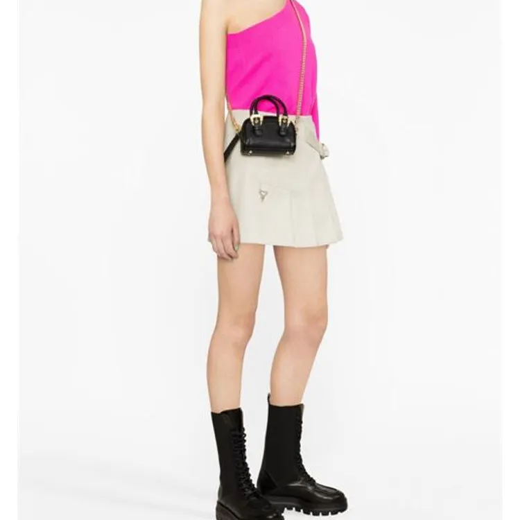 VERSACE JEANS COUTURE Polyester Shoulder Bag Crossbody Bag Handbag Women's Black-4