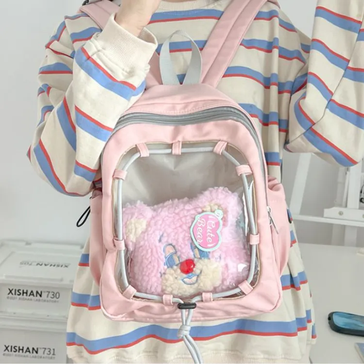 Barang Bear Nylon Backpack Regular Unisex Multicolor-4